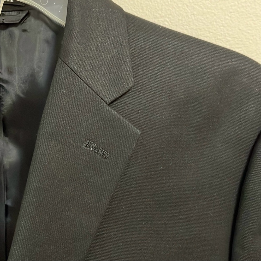 Joseph & Feiss blazer suit jacket coat boys size 20 black 2 button long sleeve - Picture 3 of 12